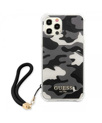 Guess GUHCP12LKSARBK iPhone 12 Pro Max 6.7" black/black hardcase Camo Collection