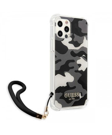 Guess GUHCP12LKSARBK iPhone 12 Pro Max 6.7" black/black hardcase Camo Collection