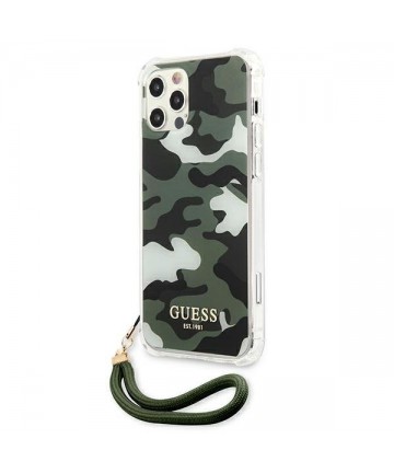 Guess GUHCP12LKSARKA iPhone 12 Pro Max 6.7" green/khaki hardcase Camo Collection