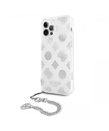Guess GUHCP12LKSPESI iPhone 12 Pro Max 6.7" silver/silver hardcase Peony Chain Collection