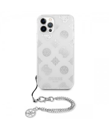 Guess GUHCP12LKSPESI iPhone 12 Pro Max 6.7" silver/silver hardcase Peony Chain Collection