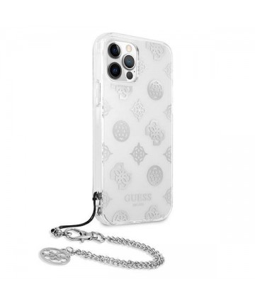 Guess GUHCP12LKSPESI iPhone 12 Pro Max 6.7" silver/silver hardcase Peony Chain Collection