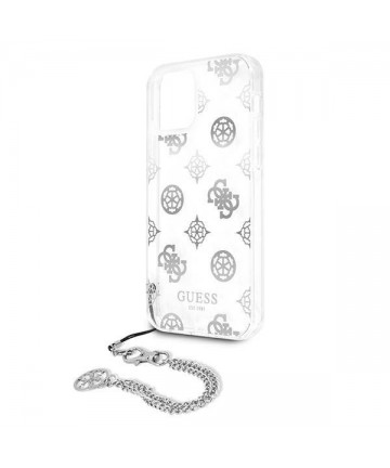 Guess GUHCP12LKSPESI iPhone 12 Pro Max 6.7" silver/silver hardcase Peony Chain Collection