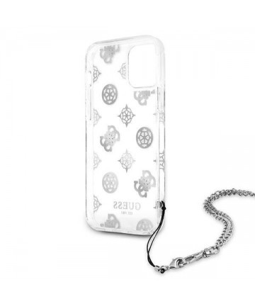 Guess GUHCP12LKSPESI iPhone 12 Pro Max 6.7" silver/silver hardcase Peony Chain Collection
