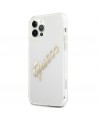 Guess GUHCP12LKTRSVGO iPhone 12 Pro Max 6.7" Transparent hardcase Vintage Script Gold