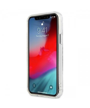 Guess GUHCP12LKTRSVSI iPhone 12 Pro Max 6.7" Transparent hardcase Vintage Script Silver