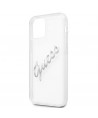 Guess GUHCP12LKTRSVSI iPhone 12 Pro Max 6.7" Transparent hardcase Vintage Script Silver