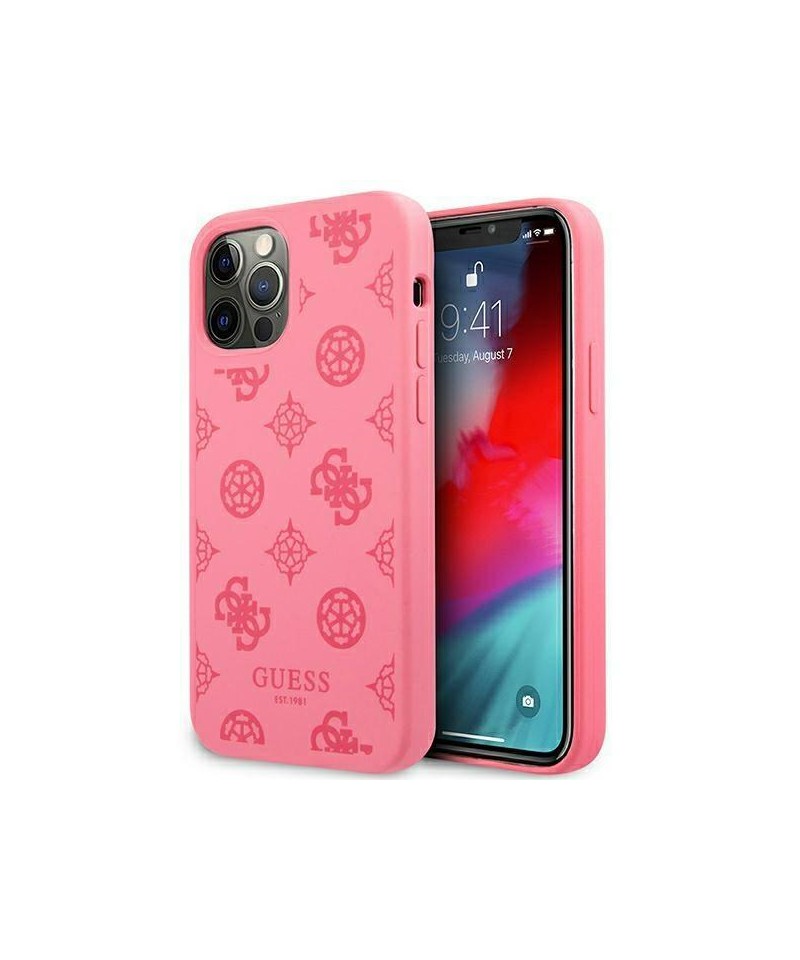 Guess GUHCP12LLSPEFU iPhone 12 Pro Max 6.7" fuchsia/fuchsia hard case Peony Collection