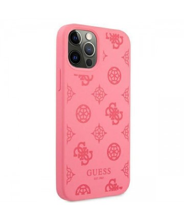 Guess GUHCP12LLSPEFU iPhone 12 Pro Max 6.7" fuchsia/fuchsia hard case Peony Collection