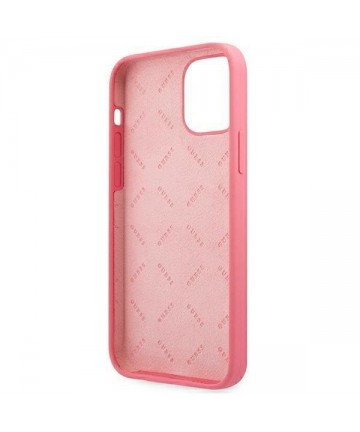 Guess GUHCP12LLSPEFU iPhone 12 Pro Max 6.7" fuchsia/fuchsia hard case Peony Collection