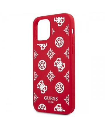 Guess GUHCP12LLSPEWRE iPhone 12 Pro Max 6.7" red/red hard case Peony Collection