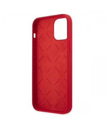 Guess GUHCP12LLSPEWRE iPhone 12 Pro Max 6.7" red/red hard case Peony Collection