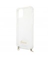 Guess GUHCP12MKC4GSGO iPhone 12/12 Pro 6.1" Transparent hard case 4G Gold Chain