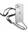 Guess GUHCP12MKC4GSSI iPhone 12/12 Pro 6.1" Transparent hardcase 4G Silver Chain
