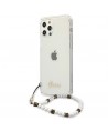 Guess GUHCP12MKPSWH iPhone 12/12 Pro 6.1" Transparent Hardcase White Pearl