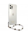 Guess GUHCP12MKPSWH iPhone 12/12 Pro 6.1" Transparent Hardcase White Pearl