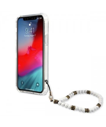 Guess GUHCP12MKPSWH iPhone 12/12 Pro 6.1" Transparent Hardcase White Pearl