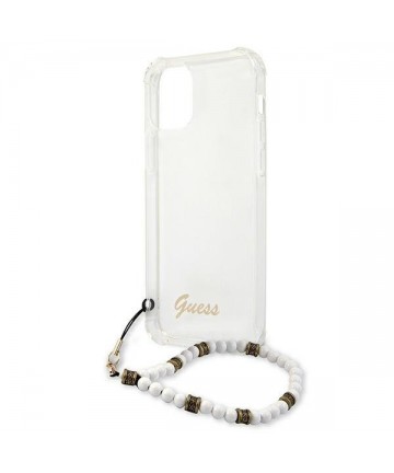 Guess GUHCP12MKPSWH iPhone 12/12 Pro 6.1" Transparent Hardcase White Pearl
