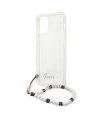 Guess GUHCP12MKPSWH iPhone 12/12 Pro 6.1" Transparent Hardcase White Pearl