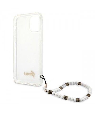 Guess GUHCP12MKPSWH iPhone 12/12 Pro 6.1" Transparent Hardcase White Pearl