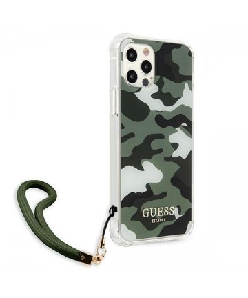 Guess GUHCP12MKSARKA iPhone 12/12 Pro 6.1" green/khaki hardcase Camo Collection
