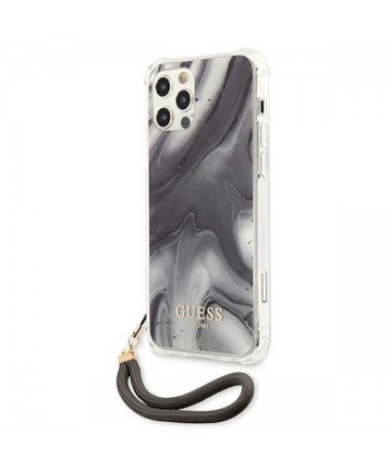 Guess Marble Collection iPhone 12 / iPhone 12 Pro Case - Gray