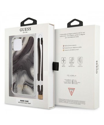 Guess Marble Collection iPhone 12 / iPhone 12 Pro Case - Gray