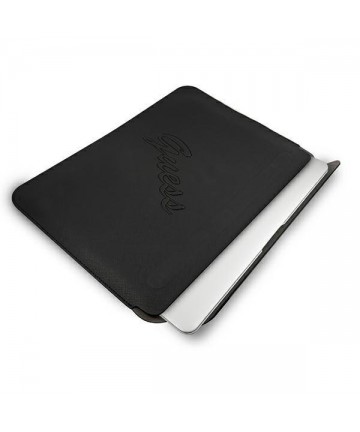 Guess Saffiano Script cover for a 13" laptop - black