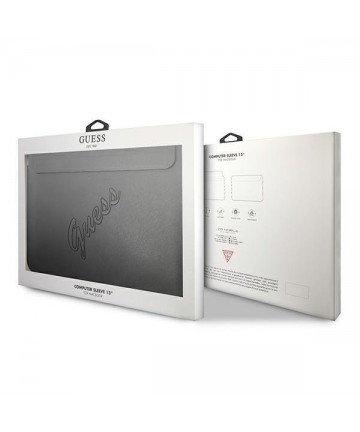 Guess Saffiano Script cover for a 13" laptop - black