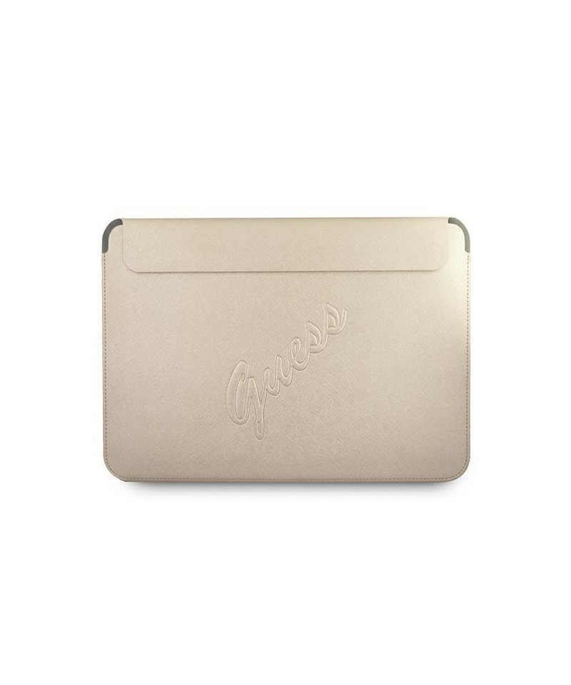 Guess Saffiano Script case for a 13" laptop - gold