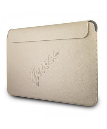 Guess Saffiano Script case for a 13" laptop - gold