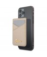 Guess Wallet Card Slot GUWMSSASLGO MagSafe Saffiano gold/gold