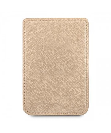 Guess Wallet Card Slot GUWMSSASLGO MagSafe Saffiano gold/gold