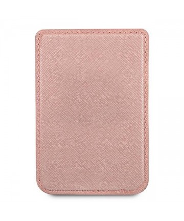 Guess Wallet Card Slot GUWMSSASLPI MagSafe Saffiano pink/pink