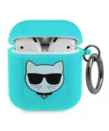 Karl Lagerfeld Choupette Case for AirPods 1/2 - Blue