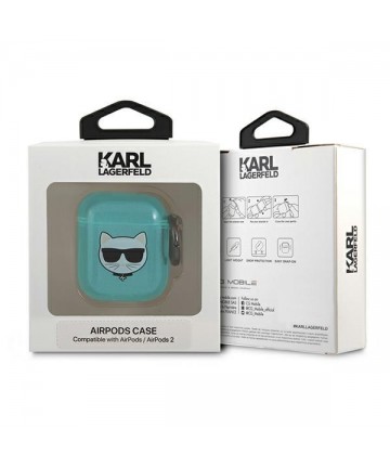 Karl Lagerfeld Choupette Case for AirPods 1/2 - Blue