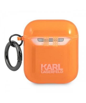 Karl Lagerfeld Choupette case for AirPods 1/2 - orange