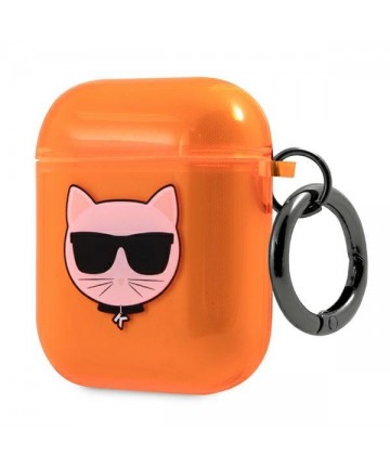 Karl Lagerfeld Choupette case for AirPods 1/2 - orange