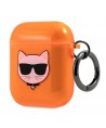 Karl Lagerfeld Choupette case for AirPods 1/2 - orange