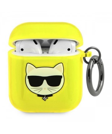 Karl Lagerfeld Choupette Case for AirPods 1/2 - Yellow