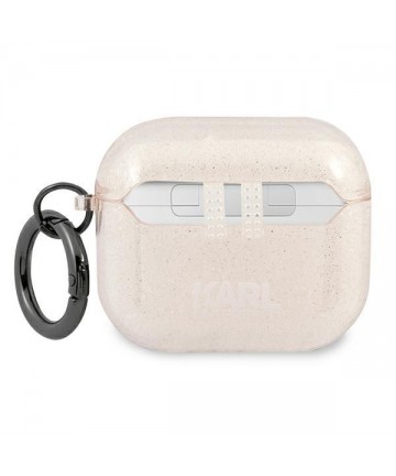 Karl Lagerfeld Glitter Choupette Case for AirPods 3 - Gold