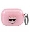 Karl Lagerfeld Glitter Choupette Case for AirPods 3 - Pink