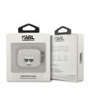 Karl Lagerfeld Glitter Choupette case for AirPods 3 - silver