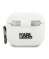 Karl Lagerfeld Silicone Choupette Case for AirPods 3 - White