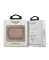 Guess GUAPSASMP AirPods Pro cover pink/pink Saffiano Script Metal Collection