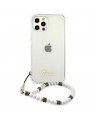 Guess GUHCP12LKPSWH iPhone 12 Pro Max 6.7" Transparent Hardcase White Pearl