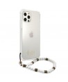 Guess GUHCP12LKPSWH iPhone 12 Pro Max 6.7" Transparent Hardcase White Pearl