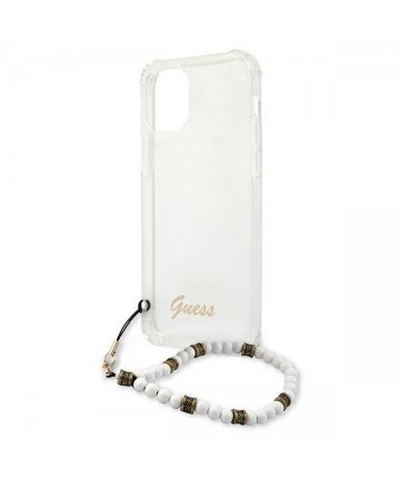 Guess GUHCP12LKPSWH iPhone 12 Pro Max 6.7" Transparent Hardcase White Pearl