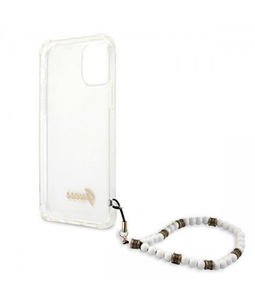 Guess GUHCP12LKPSWH iPhone 12 Pro Max 6.7" Transparent Hardcase White Pearl