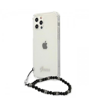 Guess GUHCP12MKPSBK iPhone 12/12 Pro 6.1" Transparent hardcase Black Pearl